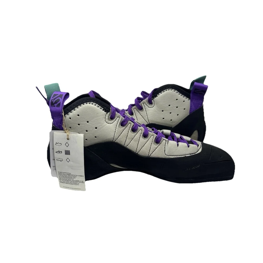 adidas 5.10 Five Ten Grandstone Climbing Shoes Black Purple Mens BC0866 Size 8.5